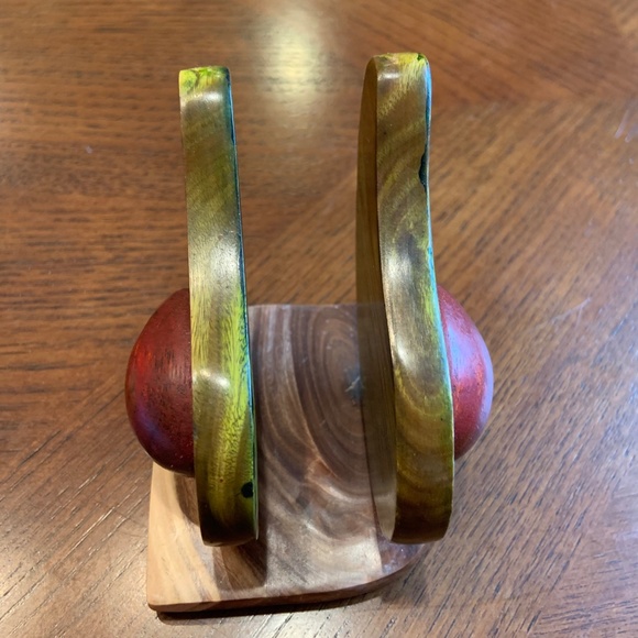 Handmade Wooden Avocados Earthy Small Napkin Holder - Picture 10 of 13